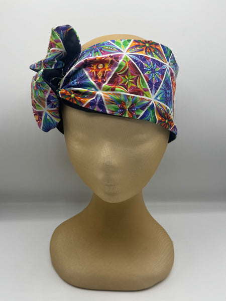 Kaleidoscope Dream Mandala  - wired reversible headband