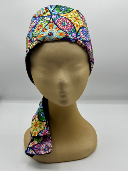 Kaleidoscope Bloom Mandala  - wired reversible headband
