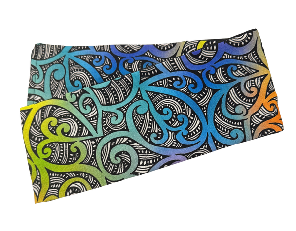 Maui’s Rainbow Rhapsody - wired reversible headband