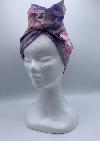 Lighthearted Lilac - wired reversible headband