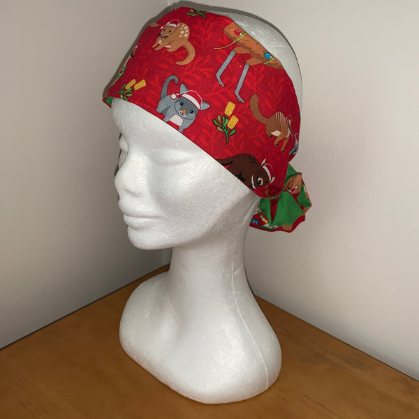 Aussie Animals Christmas - wired reversible headband