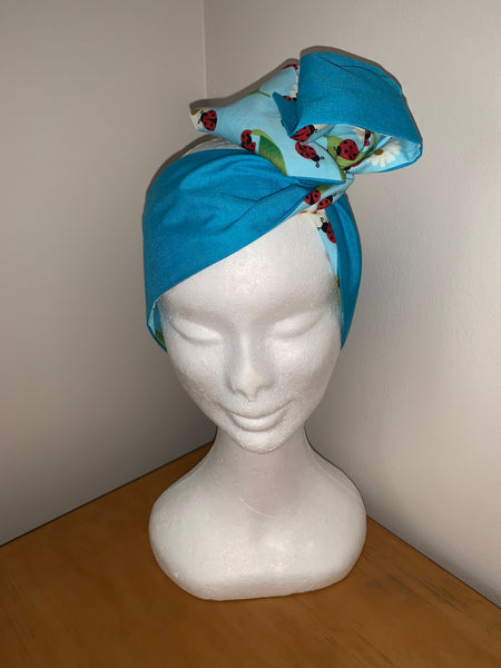 Ladybird Daisy Days - wired reversible headband