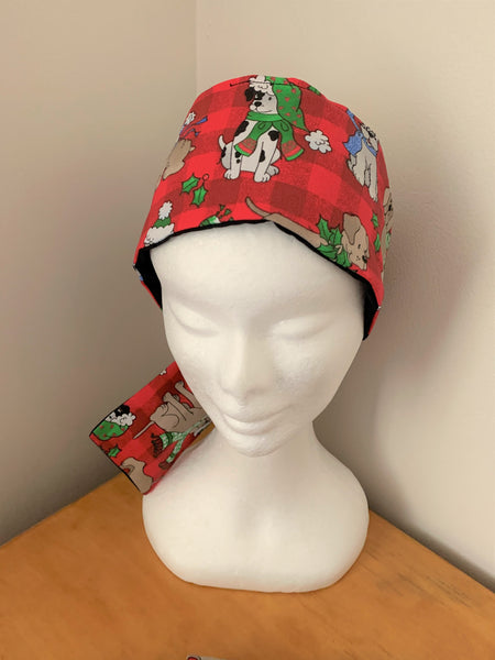 Puppy Dogs Traditional Christmas - wired reversible headband