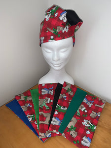 Puppy Dogs Traditional Christmas - wired reversible headband