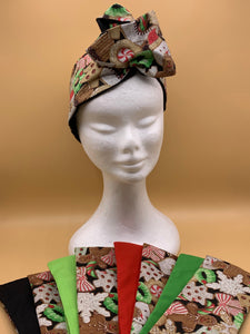 Christmas Cookies - wired reversible headband