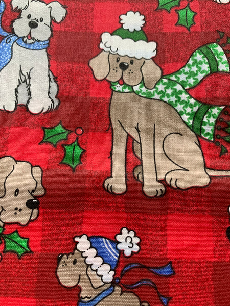 Puppy Dogs Traditional Christmas - wired reversible headband