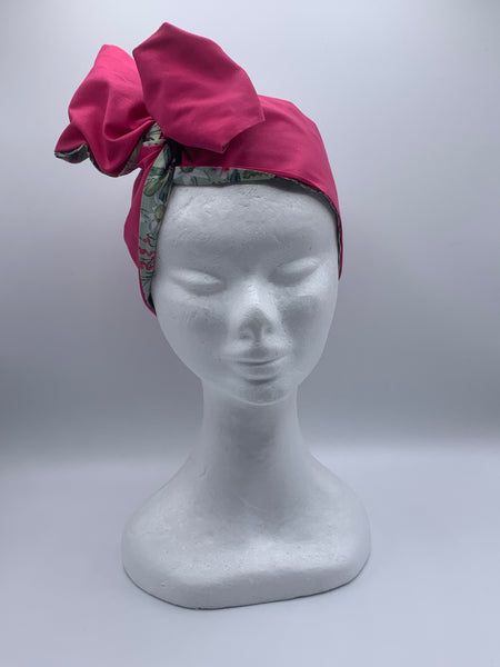 Aussie Possum in Blossom - wired reversible headband