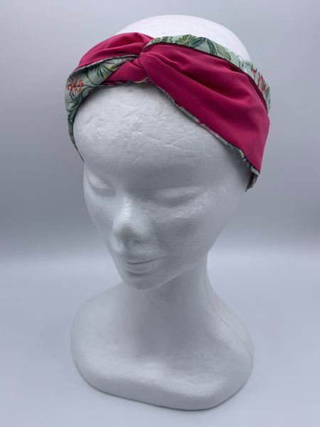 Aussie Possum in Blossom - wired reversible headband