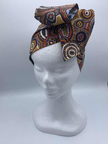 Dreamtime Desert Wind - wired reversible headband