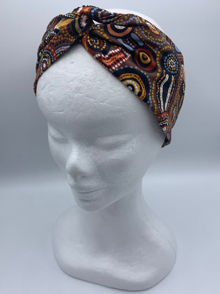 Dreamtime Desert Wind - wired reversible headband