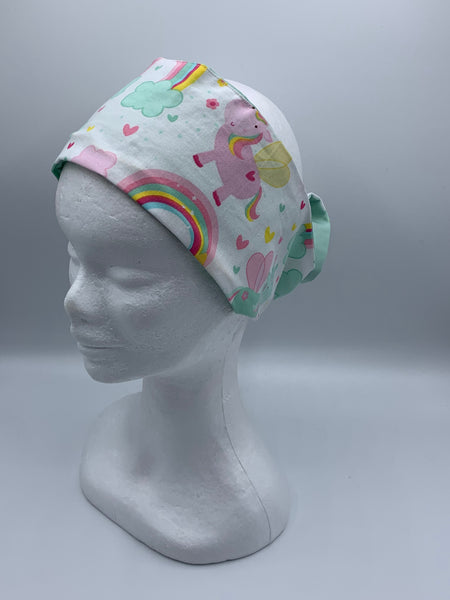 Rainbows and Unicorns - wired reversible headband