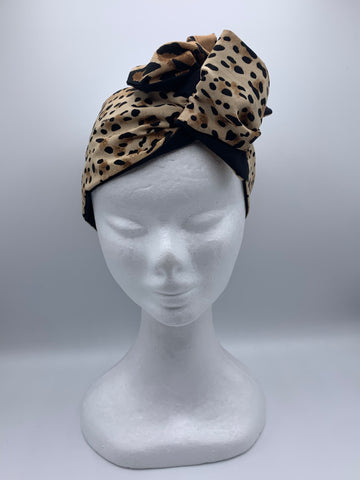 Cool Cats Loveable Leopard - wired reversible headband