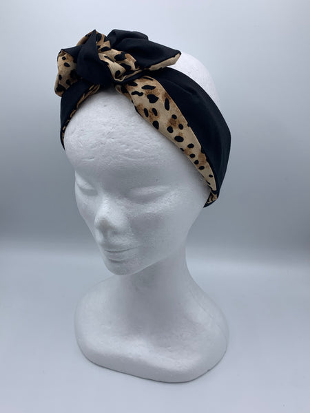 Cool Cats Loveable Leopard - wired reversible headband