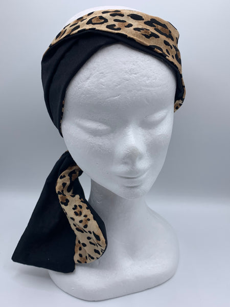 Cool Cats Loveable Leopard - wired reversible headband