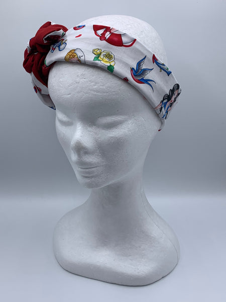 Hello Sailor Retro Pin-Up Girls - wired reversible headband