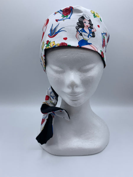 Hello Sailor Retro Pin-Up Girls - wired reversible headband