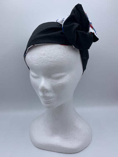 Hello Sailor Retro Pin-Up Girls - wired reversible headband