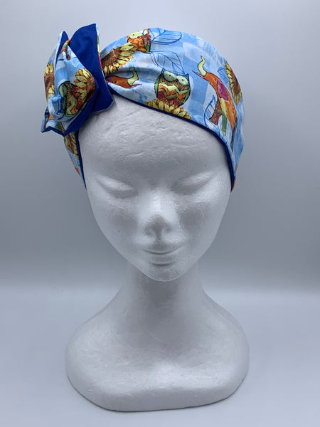 Happy Hippie Elephant Owl - wired reversible headband