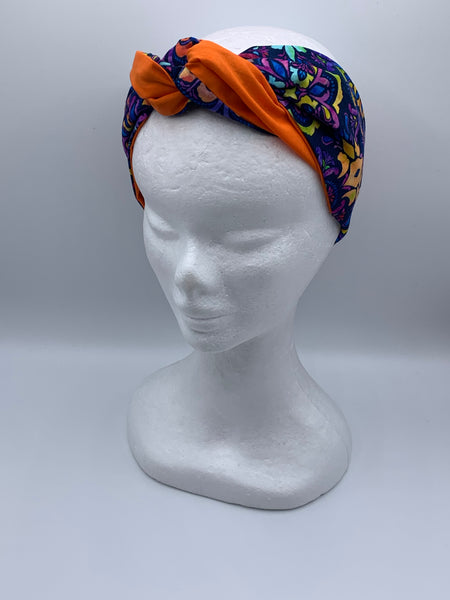 Krazy Kaleidoscope  - wired reversible headband