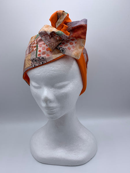 Perfect Patchwork - wired reversible headband