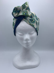 Peacock Dreaming - wired reversible headband