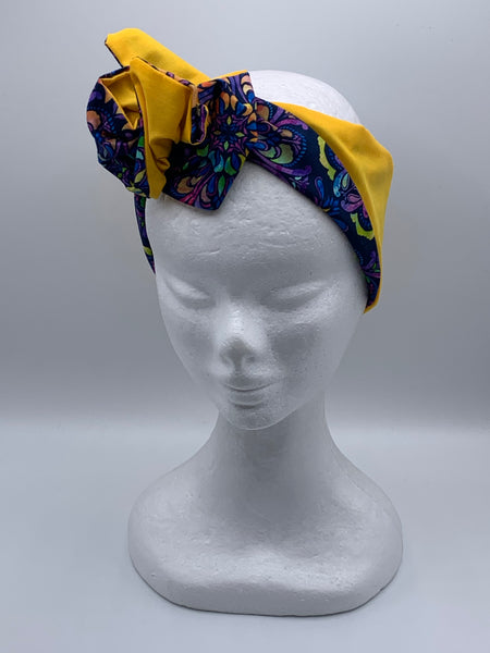 Krazy Kaleidoscope  - wired reversible headband