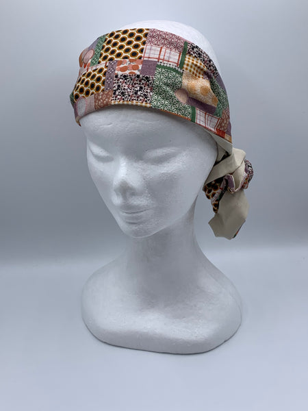 Perfect Patchwork - wired reversible headband