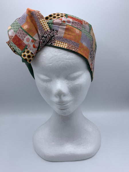 Perfect Patchwork - wired reversible headband