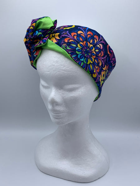 Krazy Kaleidoscope  - wired reversible headband