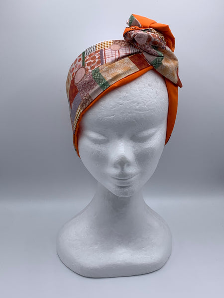 Perfect Patchwork - wired reversible headband