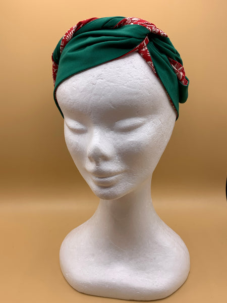 Scandi Christmas Blessings - wired reversible headband