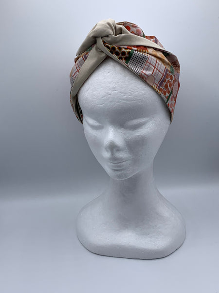 Perfect Patchwork - wired reversible headband